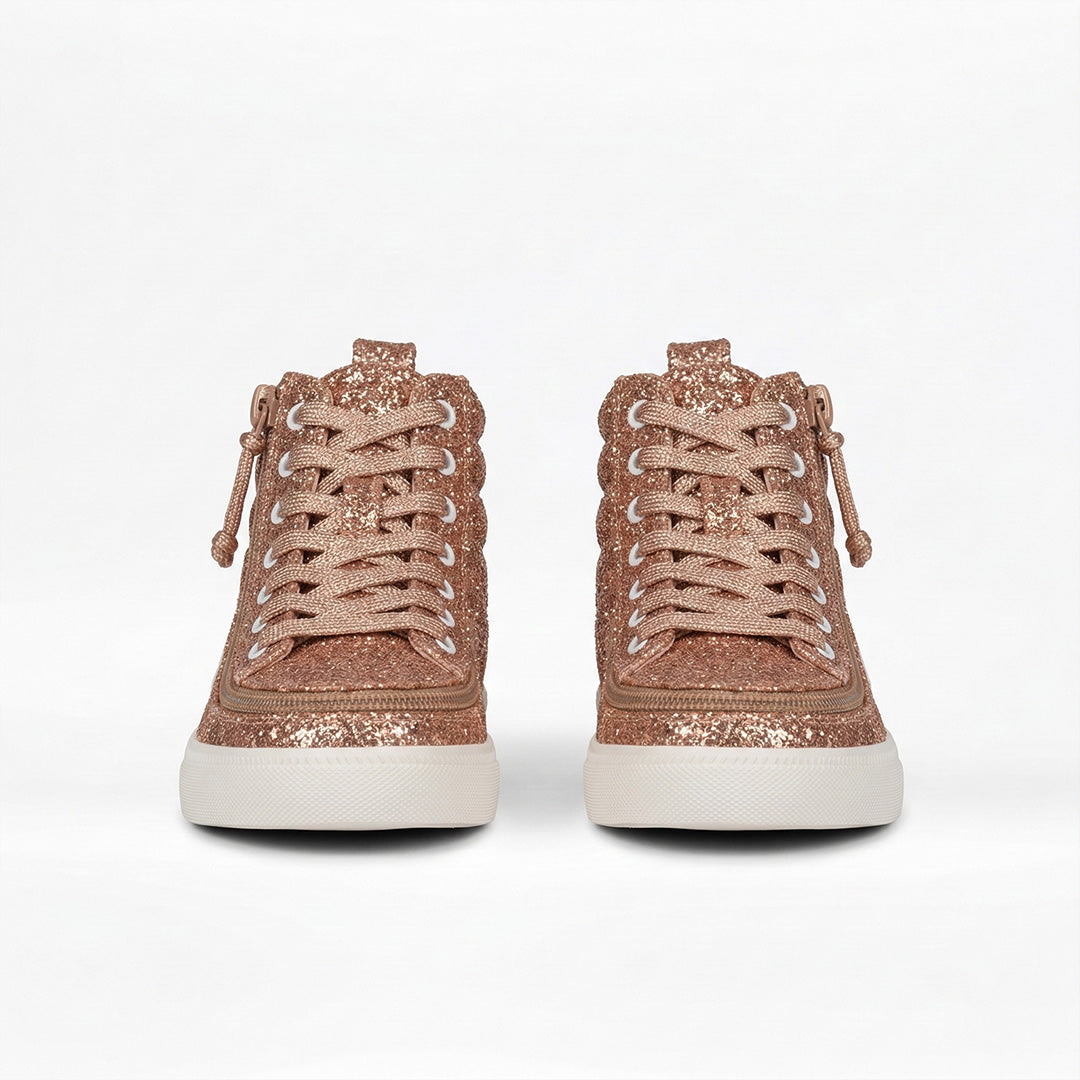 Rose Gold Full Opened Toddler Shoes