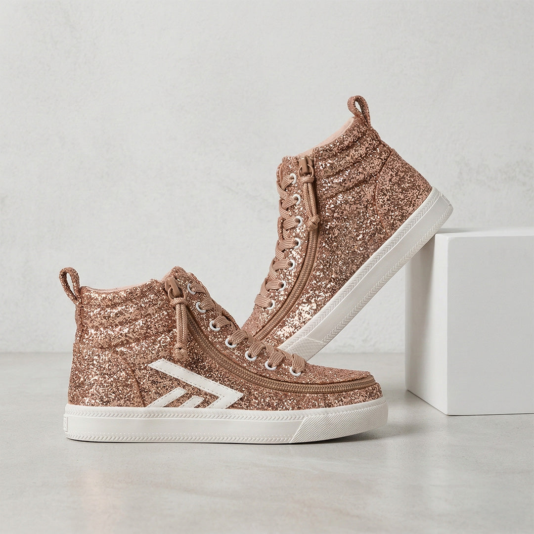 Rose Gold Full Opened Toddler Shoes