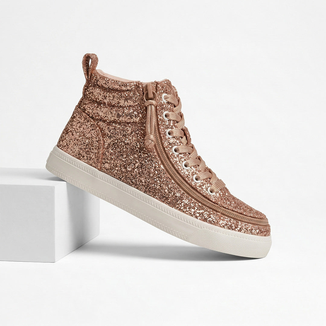 Rose Gold Full Opened Toddler Shoes