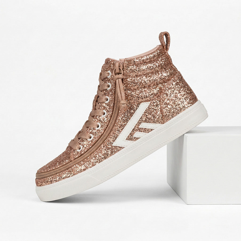 Rose Gold Full Opened Toddler Shoes