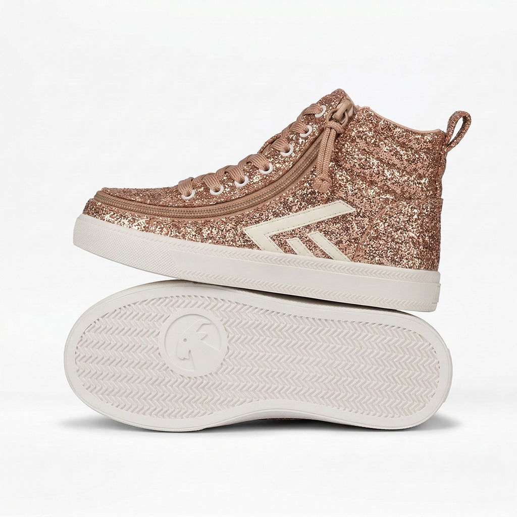 Rose Gold Full Opened Toddler Shoes
