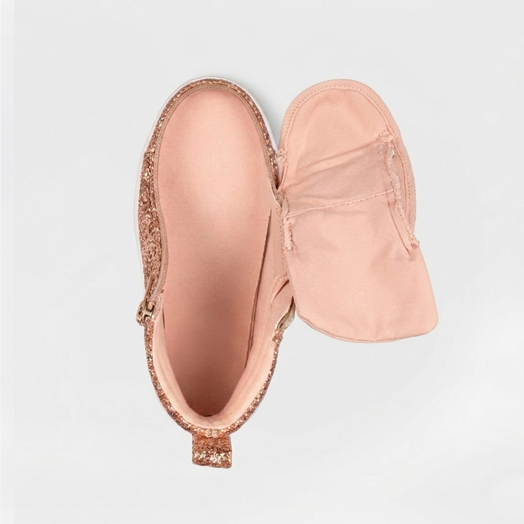 Rose Gold Full Opened Toddler Shoes