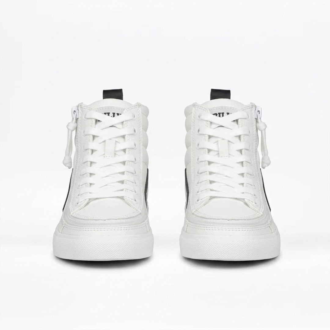 White-Black Full Opened Toddler Shoes